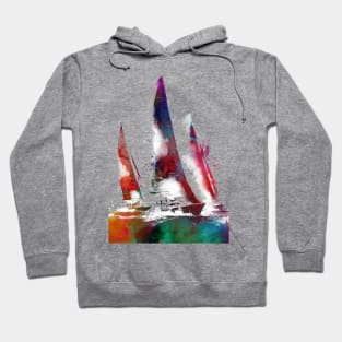 Sailing sport art #sailing Hoodie